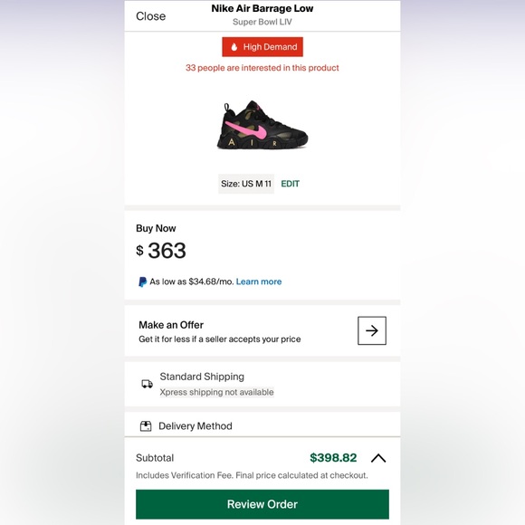 Nike Air Barrage Low QS Super Bowl Liv